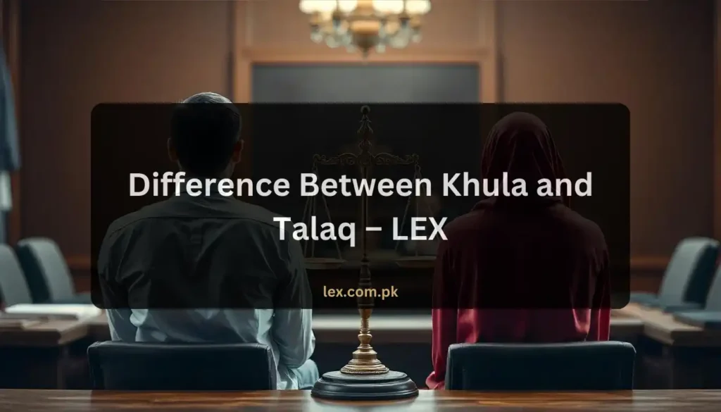 Difference Between Khula and Talaq