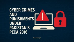 CYBER CRIMES AND PUNISHMENTS UNDER PAKISTAN PECA 2016